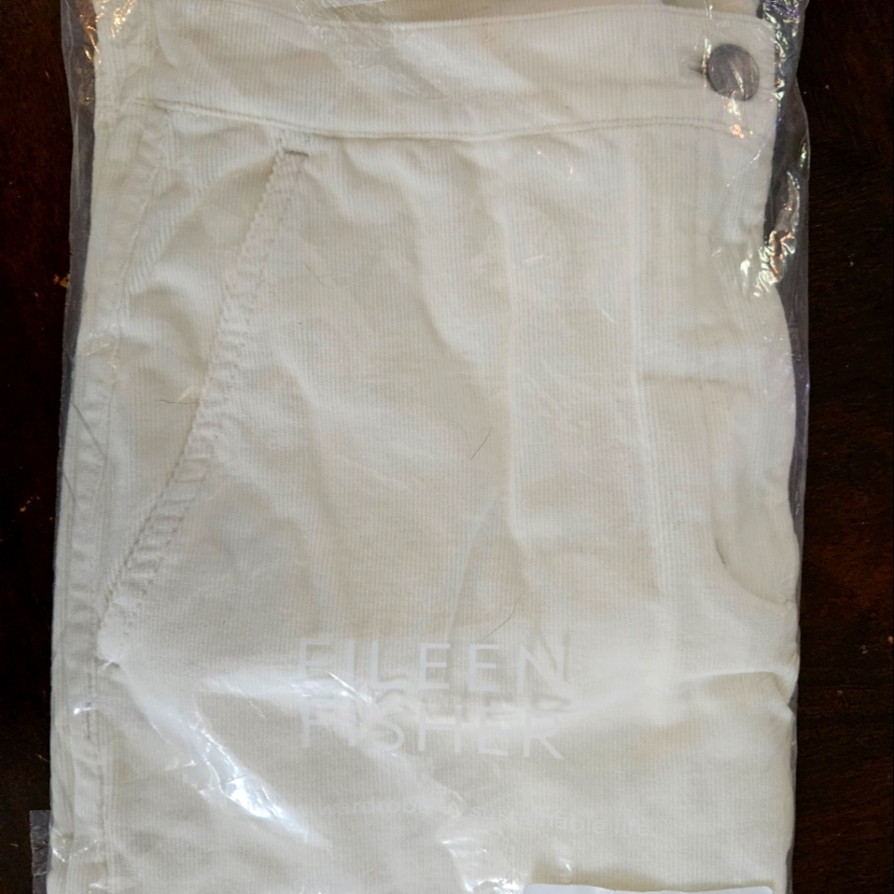 Eileen Fisher Soft White Wide Ankle Pants Size  PP